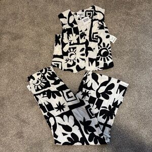 Paper Heart Black and White Patterned Set